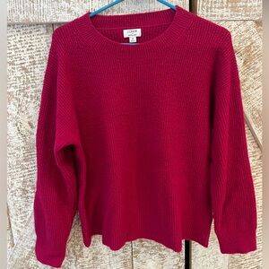 J. Crew Women's Magenta Extra Soft  Sweater Crewneck Pullover Size Medium